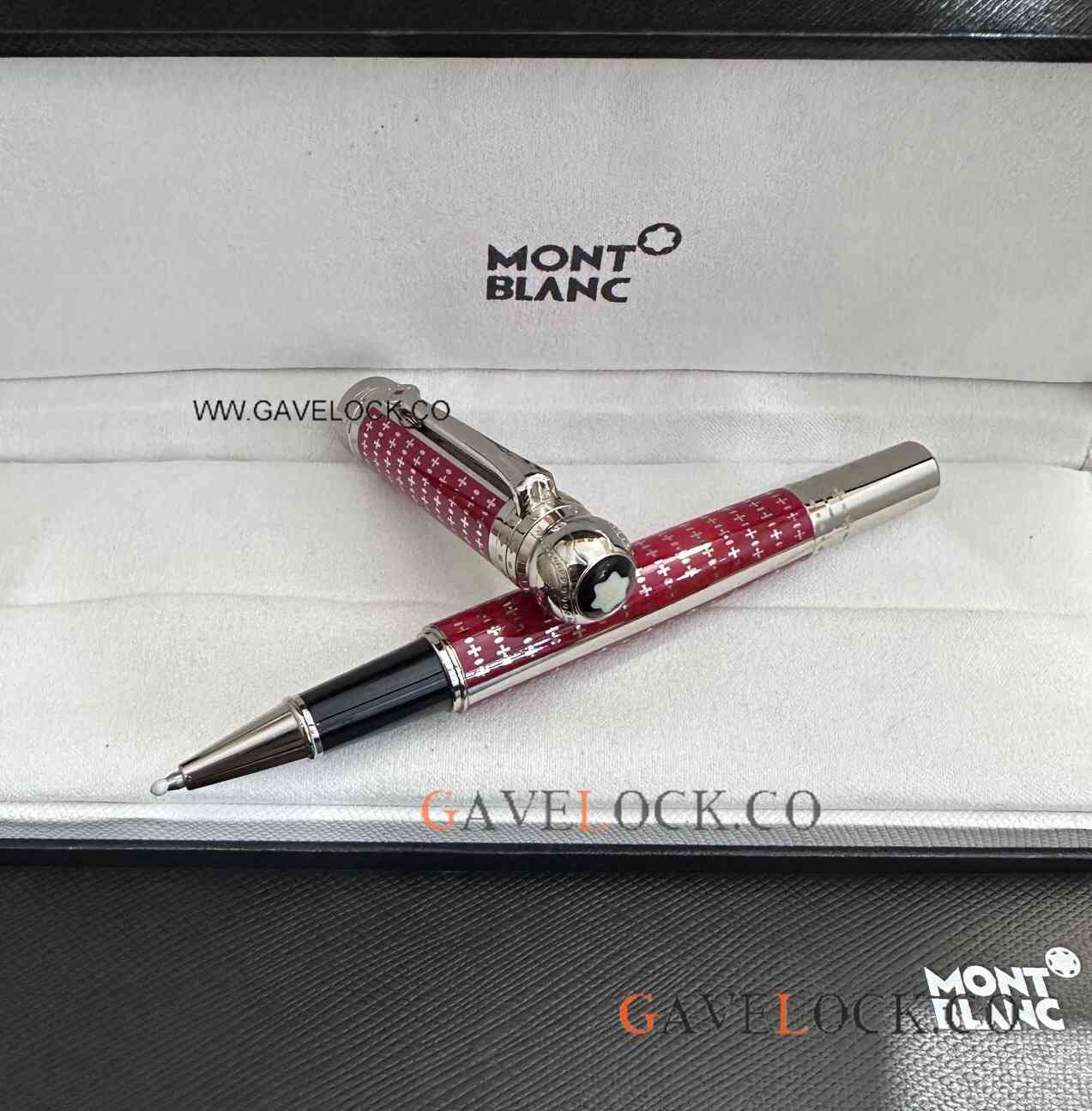 Clone Montblanc Limited Edition Joseph Ii Red-Silver Roller Ball Pen